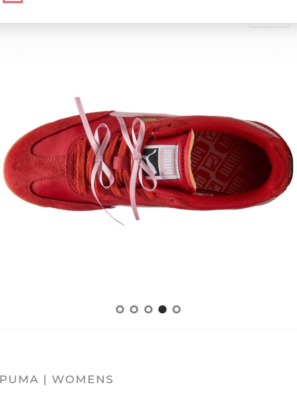 NWT Puma Arizona Red and Pink Retro Suede Sneakers - Picture 4 of 4